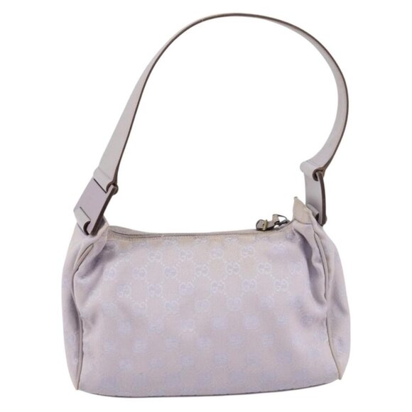 Authentic GUCCI GG Canvas Shoulder Bag Purple Gold 92699 - Picture 10 of 16